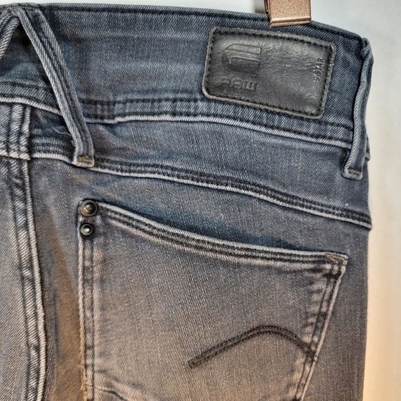 G-STAR Raw jeans. Black. LYNN mid rise. 34" inseam size 6. - Picture 7 of 10